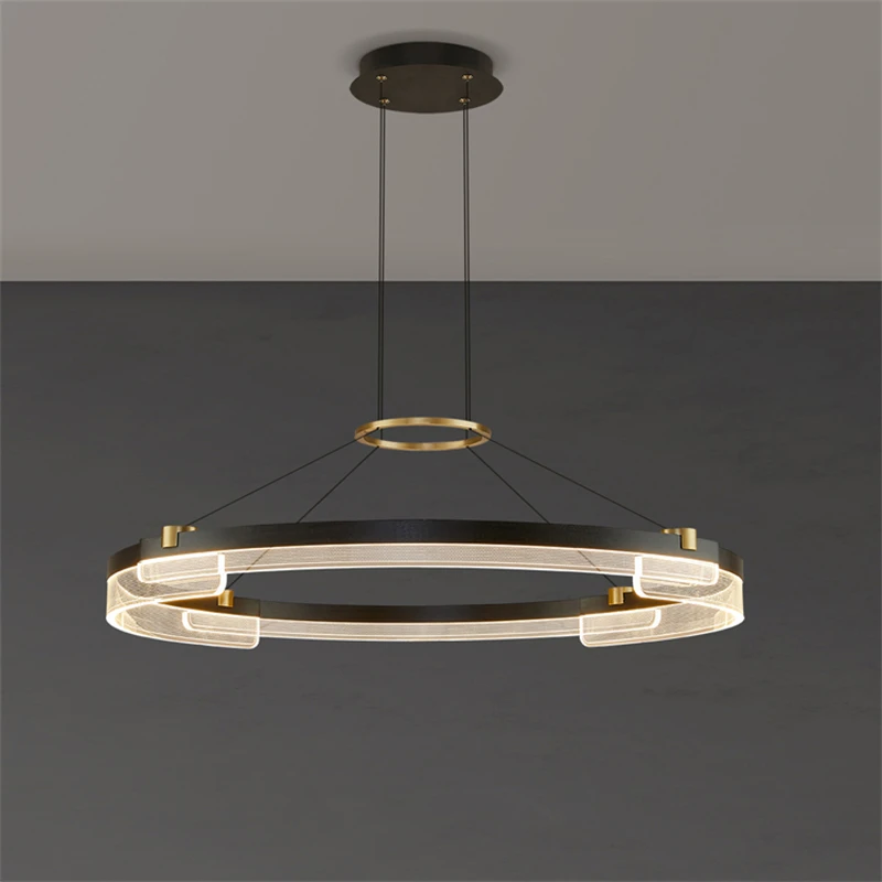 

Modern Living Room LED Chandelier Minimalist Circle Pendant Light for Dining Room Bedroom Home Decoration Lighting Hanging Lamp