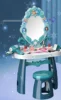 High Quality LED Lights music Kids Cosmetics Dressing table lipstick nail polisheye shadow Play house Interactive Toy baby gift 4
