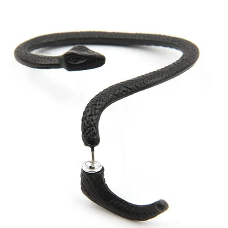 Gothic Punk Snake Winding Cuff Earrings 1 Pcs for Women