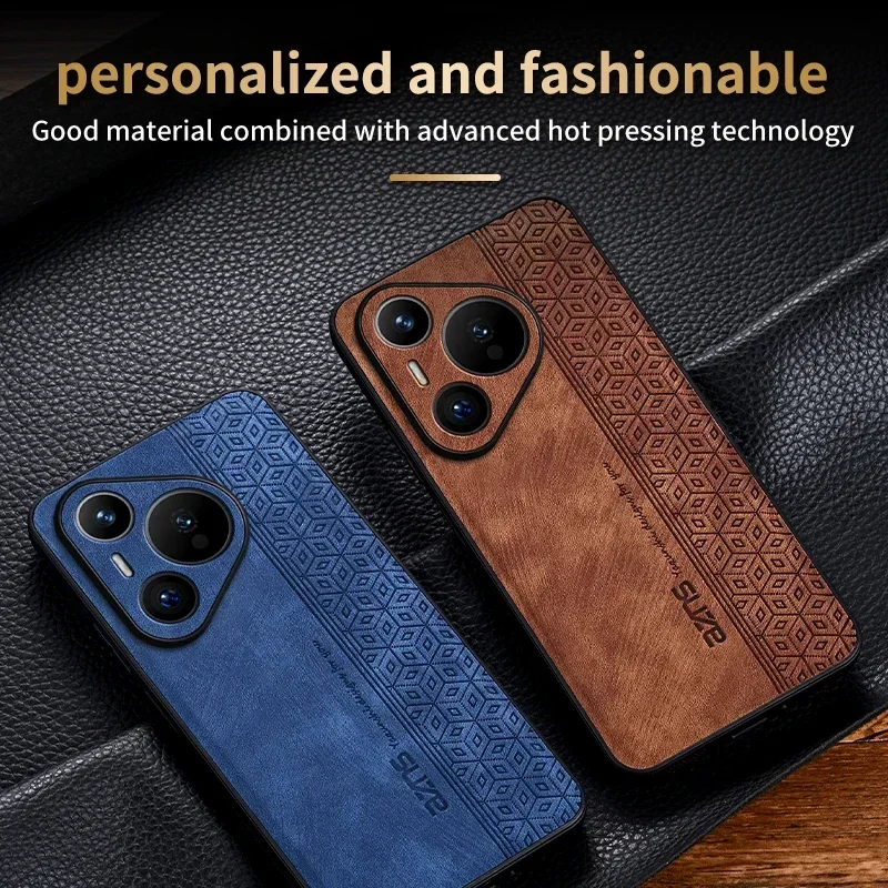 EUCAGR PU Leather Elite Shockproof Cell Phone Case - Premium Protection Series