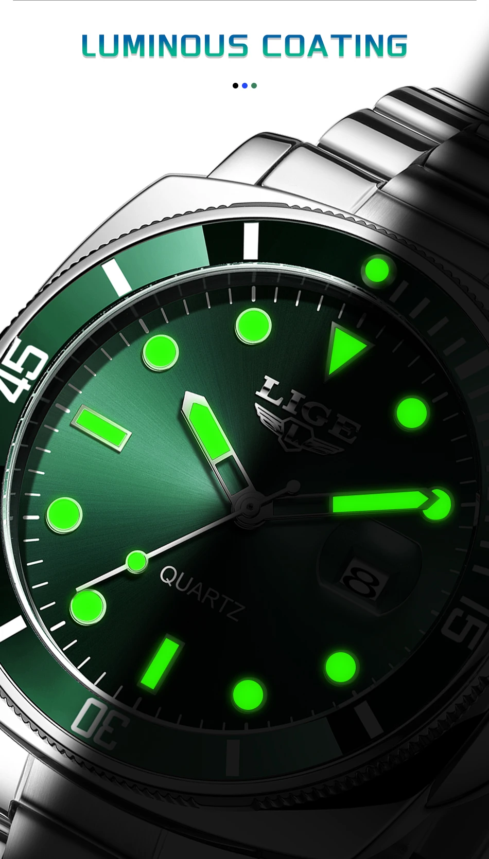 LIGE LG89155 Men's Watch description image 9