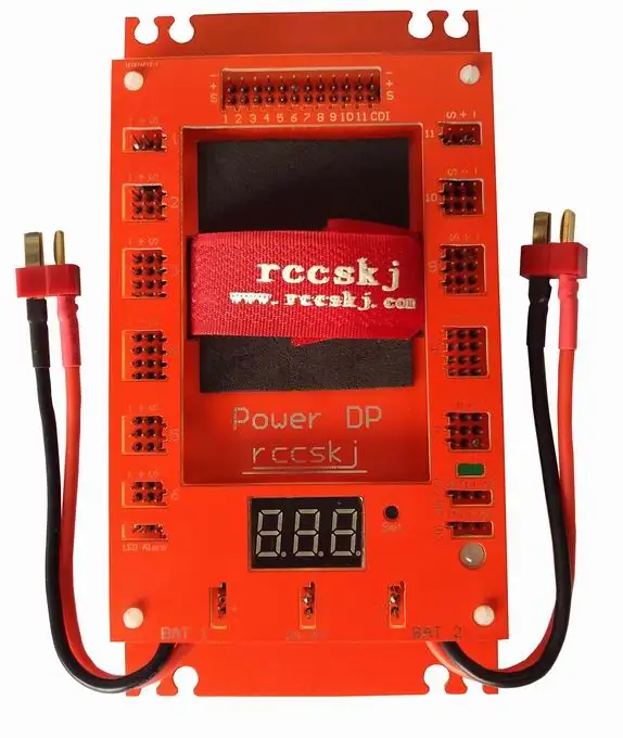 Module d'alimentation double batterie 12 canaux pour drone FPV