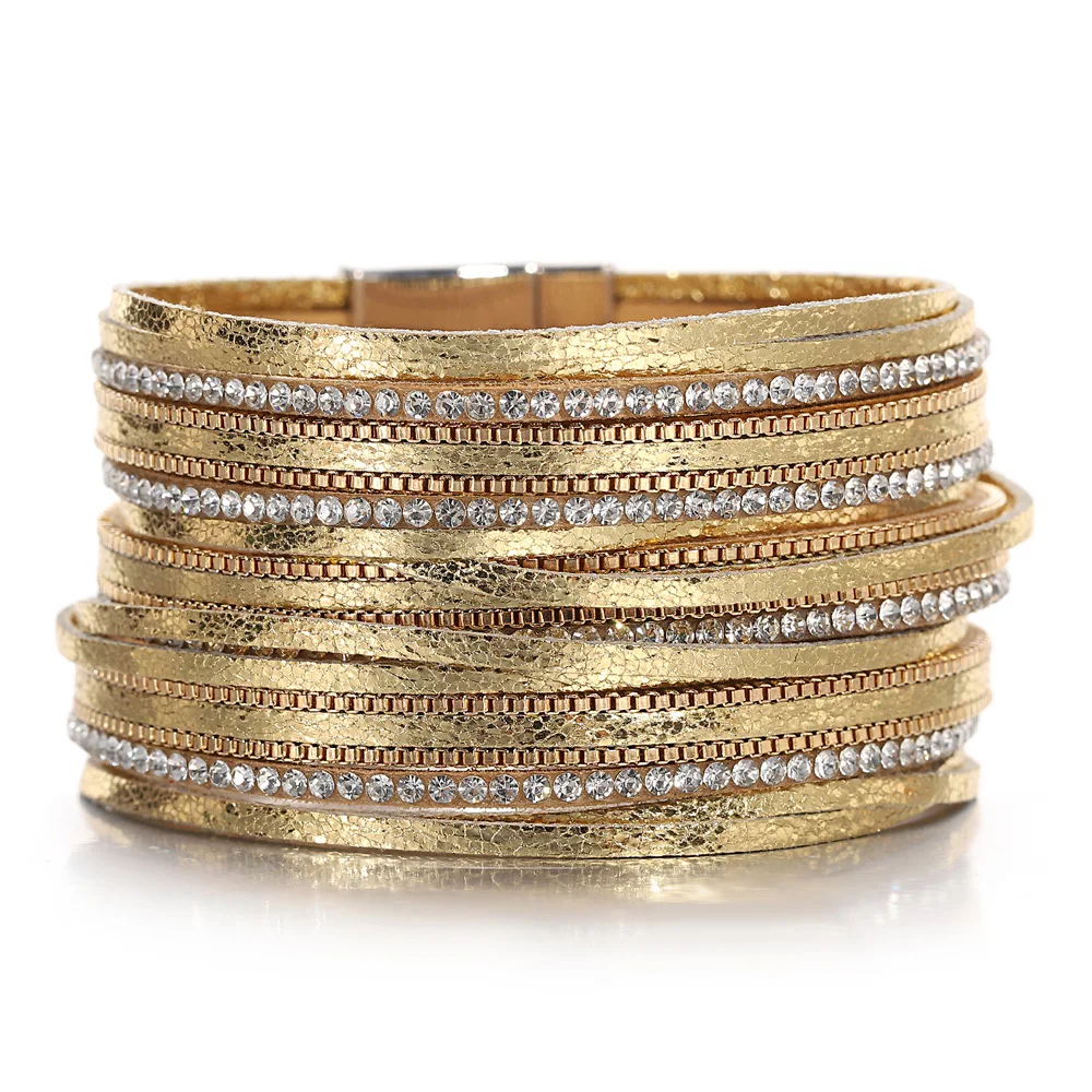 Роскошные Разноцветные винтажные браслеты и обручи для женщин и мужчин