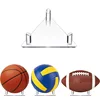 1 Pcs Acrylic Ball Holder Basketball Display Holder Ball Rack Support Base Rugby Display Stand Football Bowling Storage