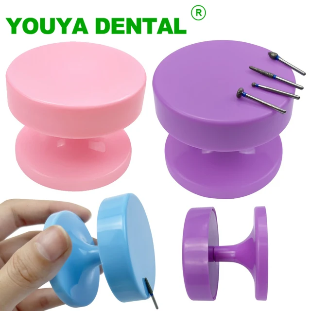 Magnetic Dental Bur Holder Tray Cupule Case Magnet Tools Dentistry Polish Burs Rack Drills Suction Plate Dentist Lab Instruments