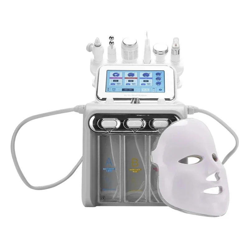 NEWHydro Dermabrasion Skin Lifting Spa 7in1 H2-O2 Water Dermabrasion Tightening Small Bubble RF Facial Microdermabrasion Machine
