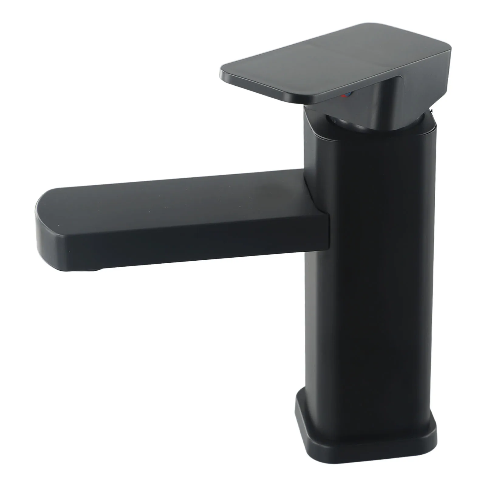 Basin Faucet Bathroom Faucet Hot&Cold Mixer Tap Deck Mounted Bathroom Black Square Washbasin Sink Bathtub Faucet