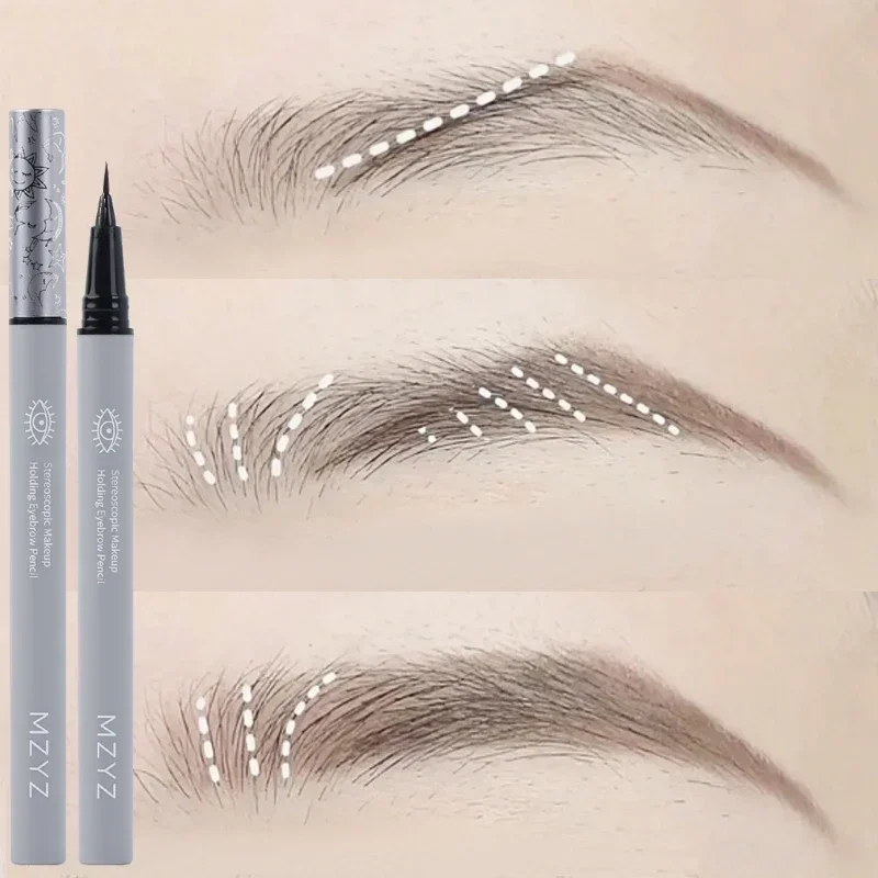 

Ультратонкий карандаш для бровей Водостойкий карандаш для татуажа бровей стойкий натуральный темно-коричневый жидкий карандаш для бровей