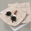 Advanced Sense Woven Leather Tray Porch Key Tray Desktop Remote Control Lipstick Cosmetics Storage Box 2
