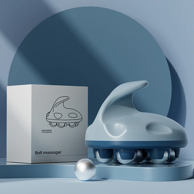 Massagegerät mit 7 Perlen und Kugeln, multifunktionaler Massageroller, professionelle Pressotherapie, tragbar, schönes Massageinstrument für die Gesundheitsfürsorge_voghion.com