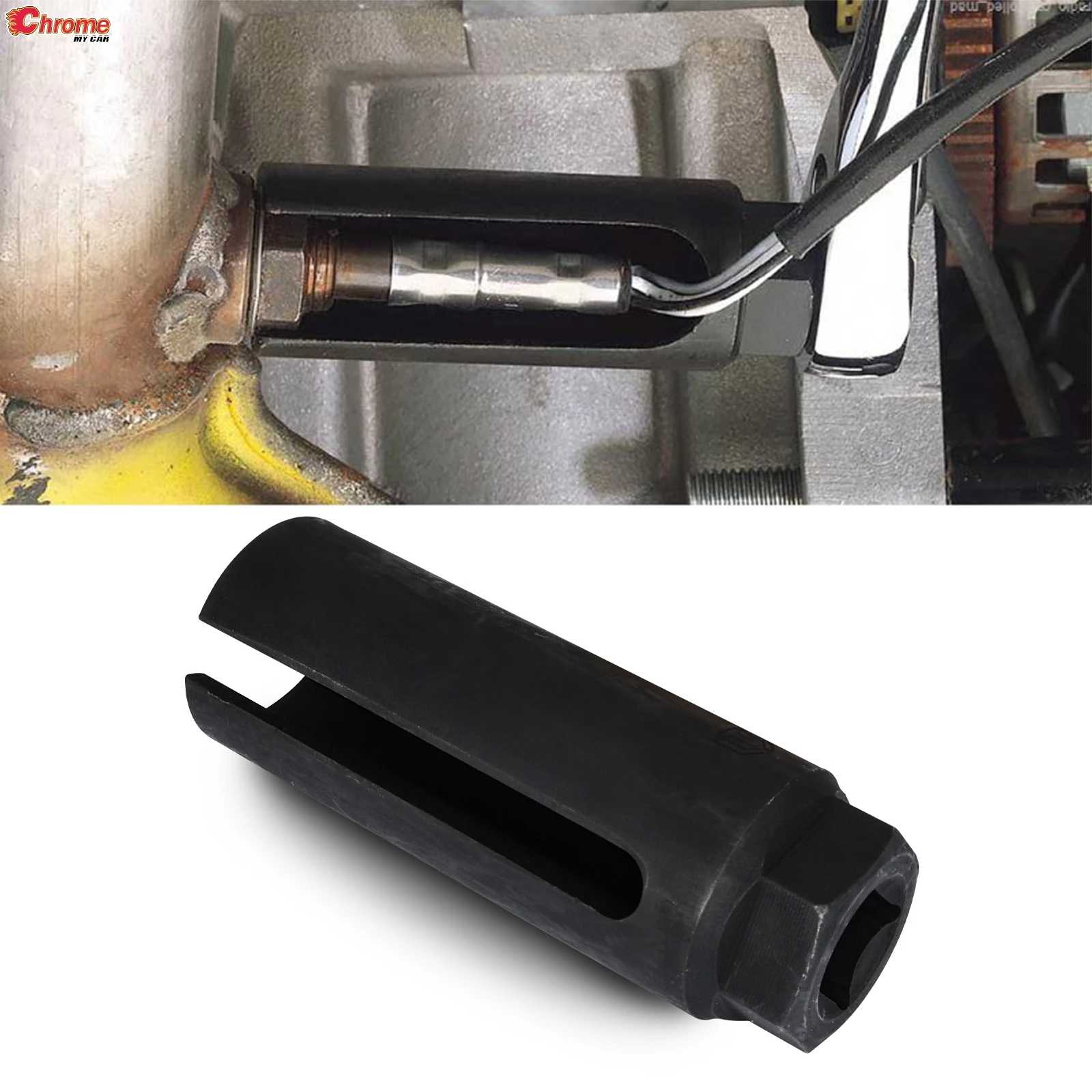 

22mm Oxygen-containing European Standard Oxygen Vacuum Lambda Sensor Removal Socket Kit Car Tools 1/2 Drive 8mm Slot CR-V Steel