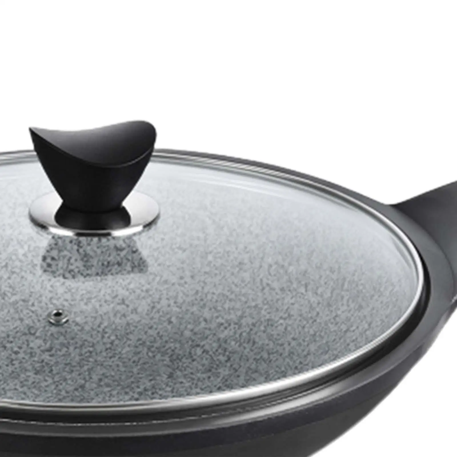 Korean Stone Pot with Glass Lid Reusable for Bibimbap Soup Pot, Cookware, Stone