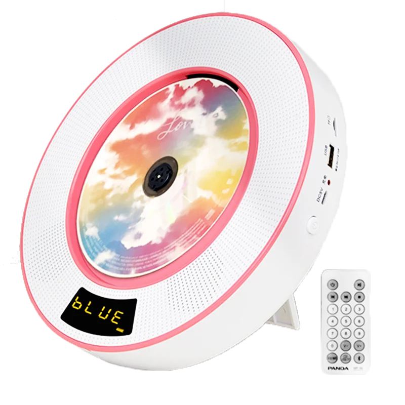 Lettore Cd Bluetooth Telecomando Montabile A Parete Home Music Boombox Con Copertura Antipolvere, 2 Altoparlanti Stereo Hifi Soundcore Integrati