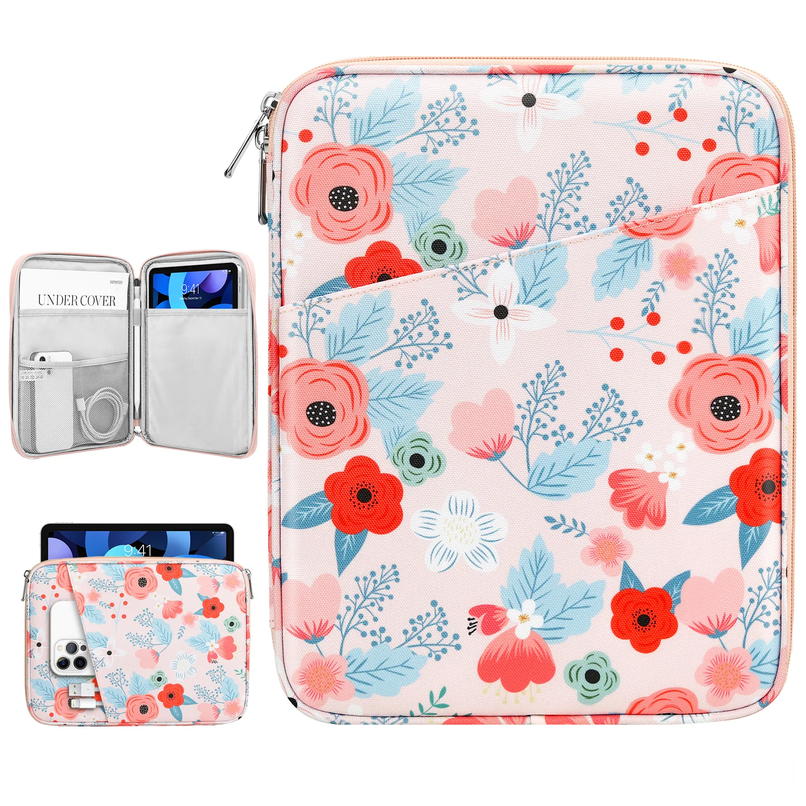 polegadas, bolsa protetora com bolso para samsung