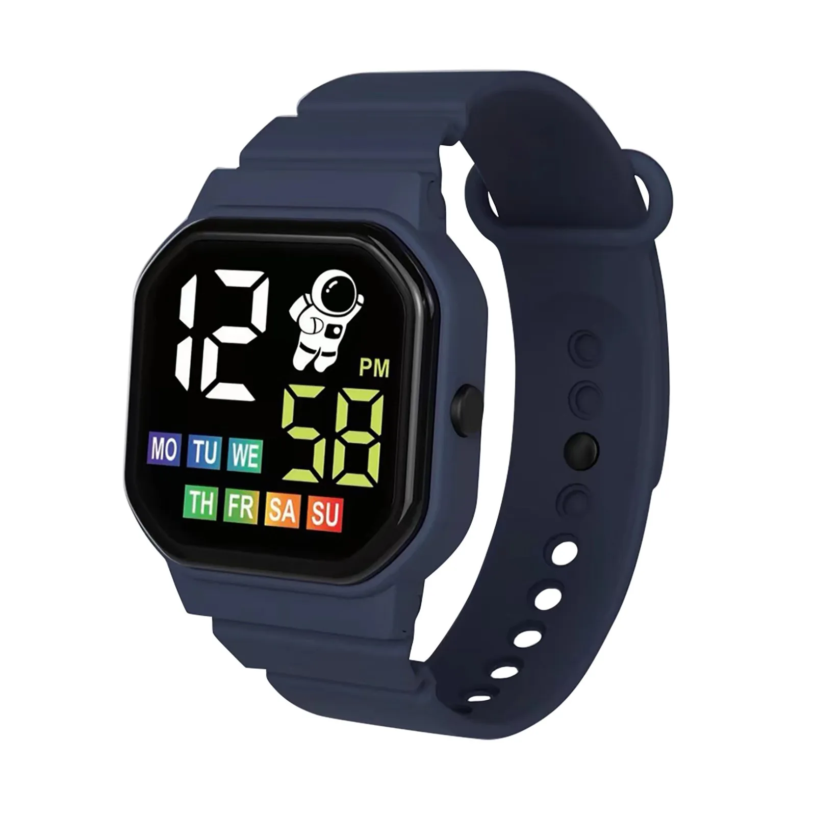 Led Digital Kids Watch For Boys Girls Cute Pattern Children Electronic Wristwatch Sports Waterproof Watches Student Child Clock 4