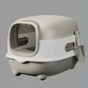 Fully Enclosed Cat Litter Box Large Size Anti Splash Deodorizing Antibacterial Toilet Tray For Indoor Cats Potty Cleaning Use
