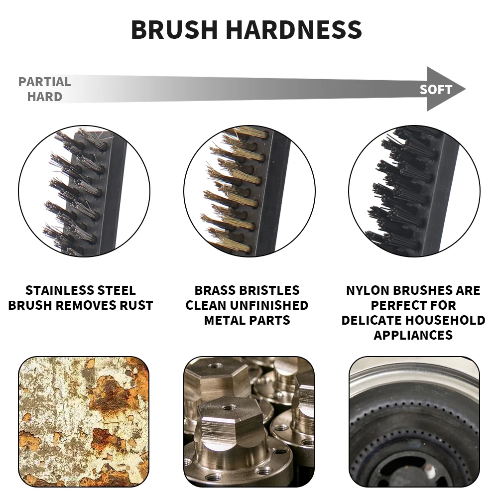 20 Spazzole In Filo D'acciaio - Penne Pulizia Per Metallo, 3x5mm