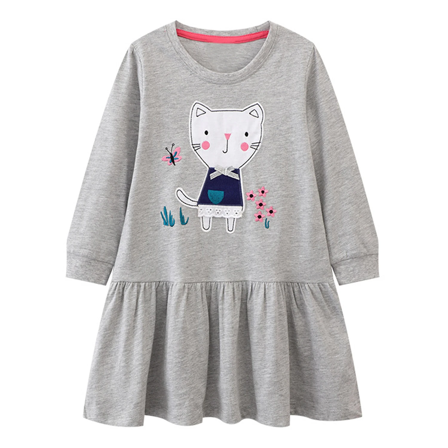 Girls Dress Long-sleeved Clothing Autumn Winter Kids Dresses for Girls Clothes Baby Girl Lace Princess Designer Clothing