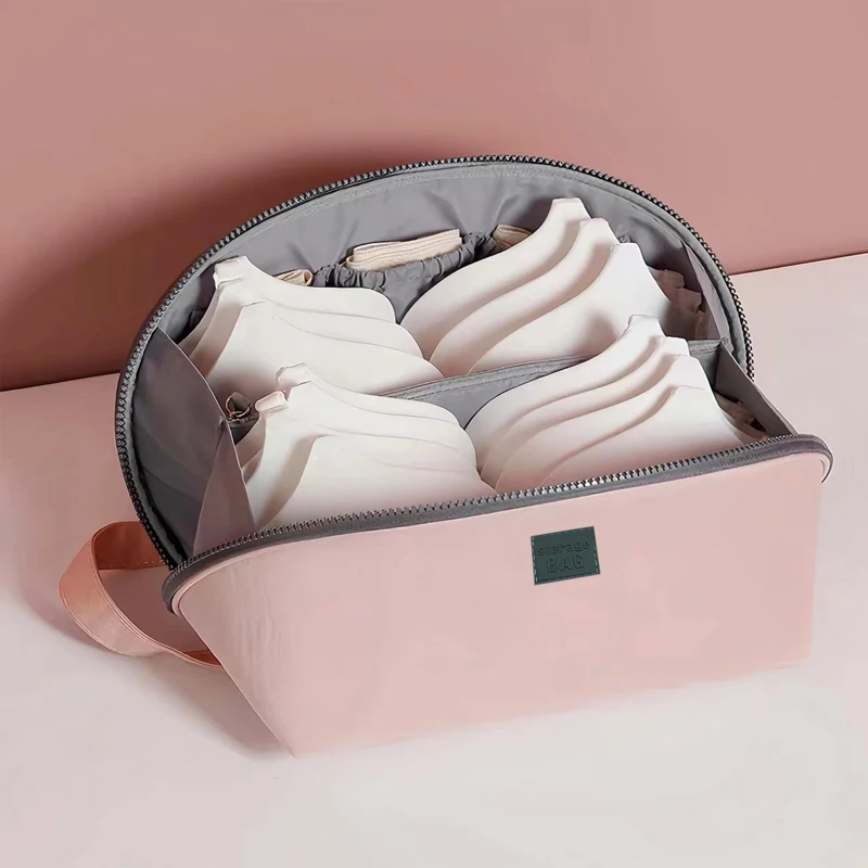 여성용 다기능 속옷 보관 가방, 여행용 의류 브래지어 양말 분배기 정리함 파우치, 휴대용 화장품 물건 세탁 가방