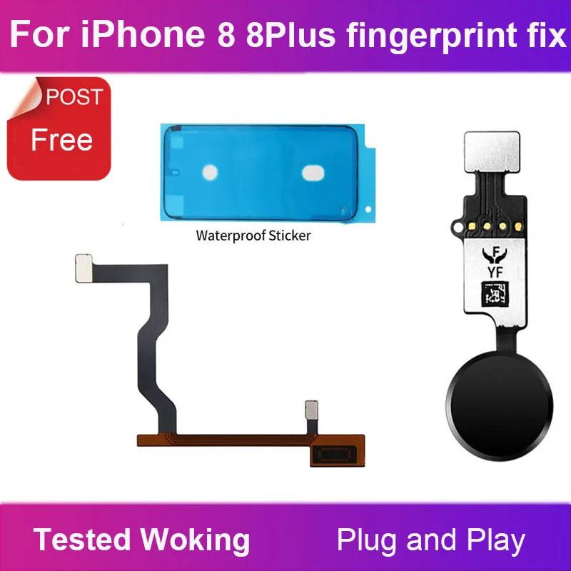 

Для iPhone 8G 8 + 8 Plus водонепроницаемый + Кнопка возврата домой Flex + Touch ID Home датчик отпечатков пальцев удлинение подключения кабеля материнской платы