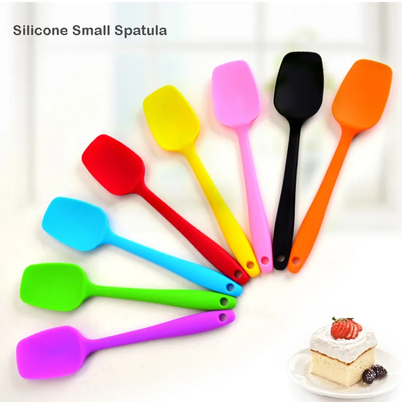 

2 Pcs 21cm All-in-one Baking Tools Silicone Spoon Ladle To Protect Non-stick Pot Soup Shell Scraper Kitchen Utensils