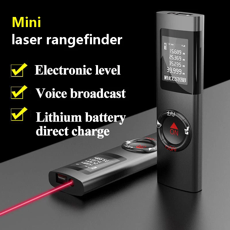 Metal Type Laser Rangefinder Digital Electronic Roulette Digital Display Measuring Tape Sports