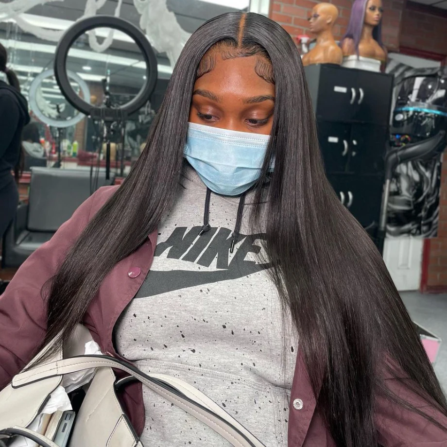 

13x4 Lace Frontal Human Hair Wig Straight Lace Front Wigs Pre Plucked 30 Inch Wigs For Black Women Brazilian Brazilian Wigs