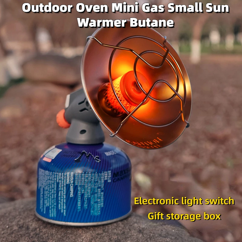 

Portable Mini Sun Gas Heating Stove Solar Heater Outdoor Camping Heater Oven Mini Gas Small Sun Warmer Butane
