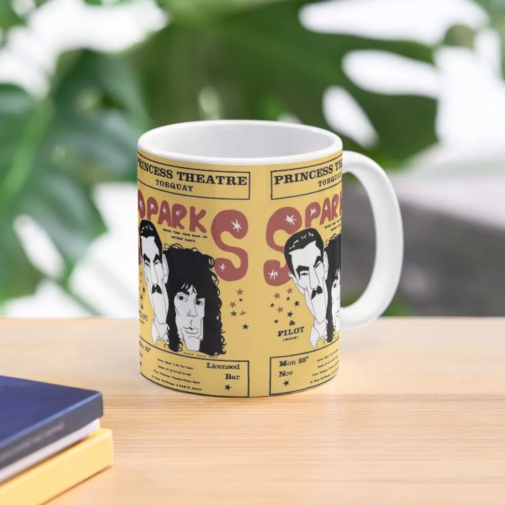 

SPARKS - 1974 TOUR POSTER Coffee Mug Customs Funnys Custom Cups Cups Ands Mug