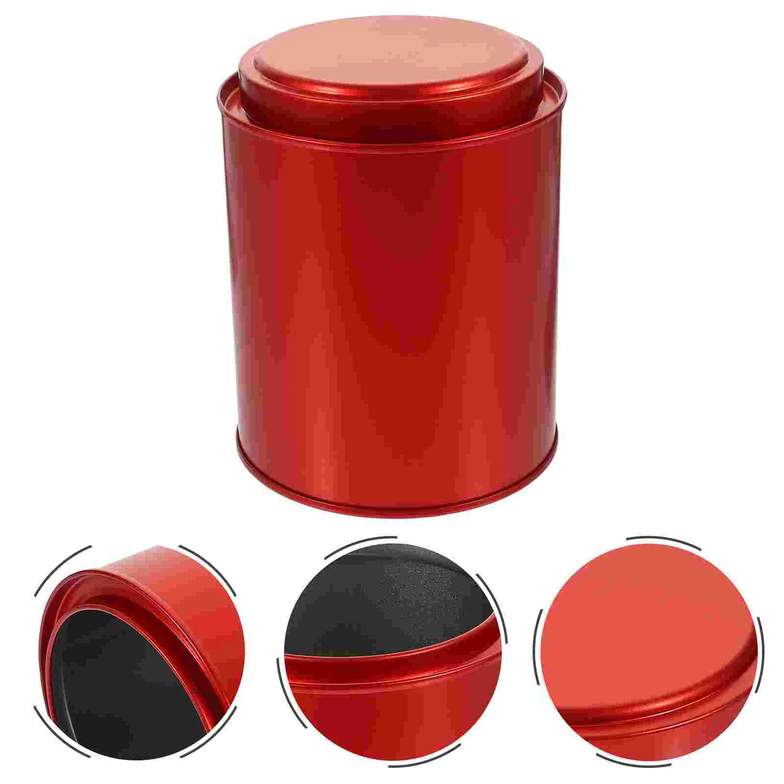 

Tea Sealing Canister Storage Jar Multi-function Household Tinplate Container