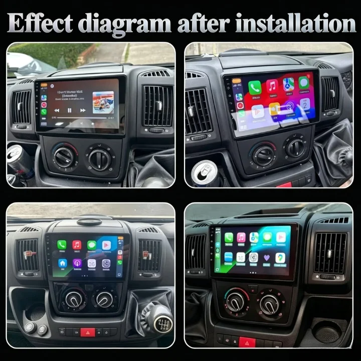 Android 16 For Fiat Ducato 2005-2025 Citroen Jumper Peugeot Boxer Dodge Ram carplay radio auto android head unit multimedia play