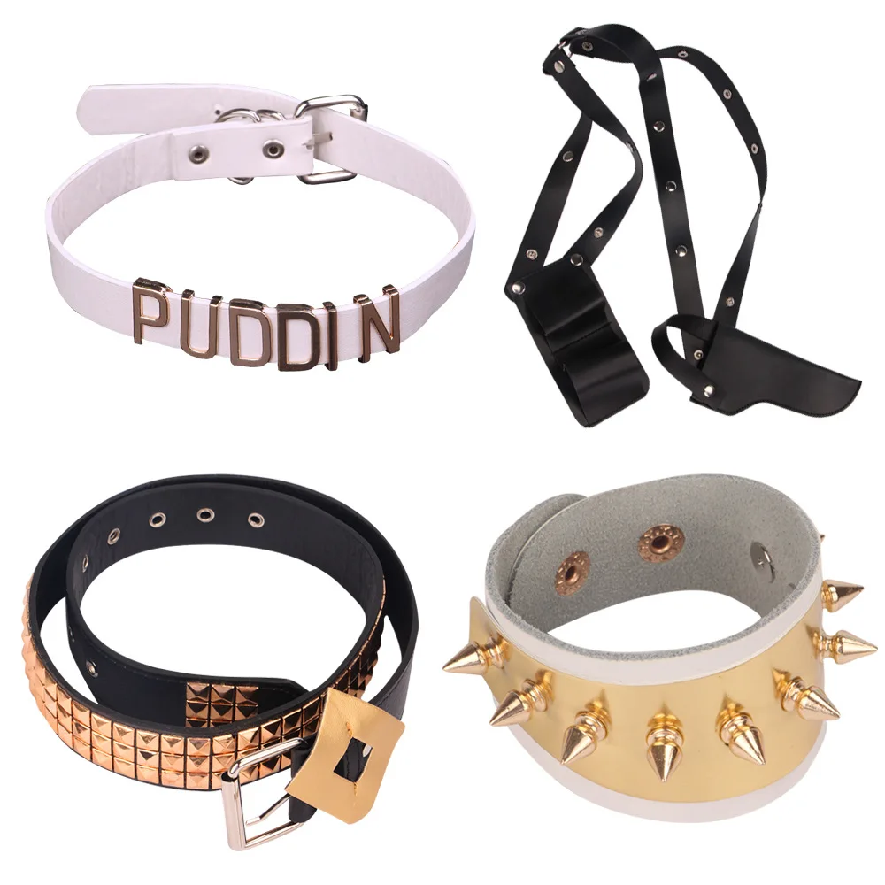 thumbnail image 1 of Conjuntos de anime Disfraces de Harley Girl Quinn Cosplay para adultos Equipo suicida Camiseta de monstruo Chaqueta para adultos Guantes Traje, 1 of 5
