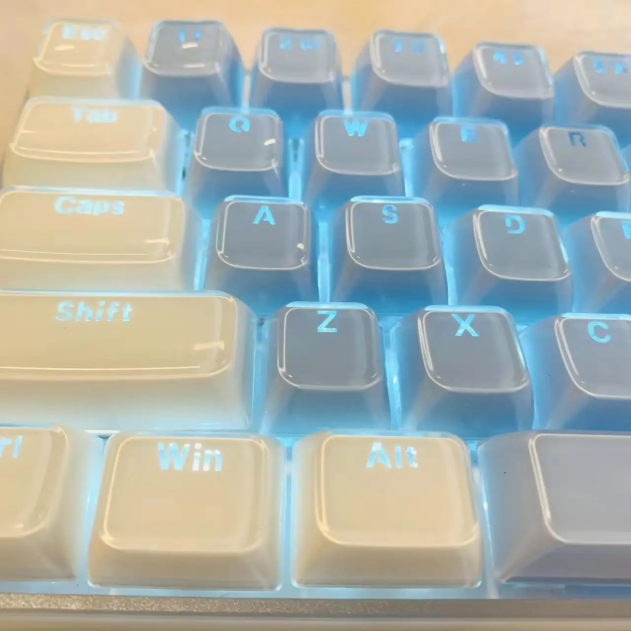branco, diy, retroiluminado, geléia, cristal, diy