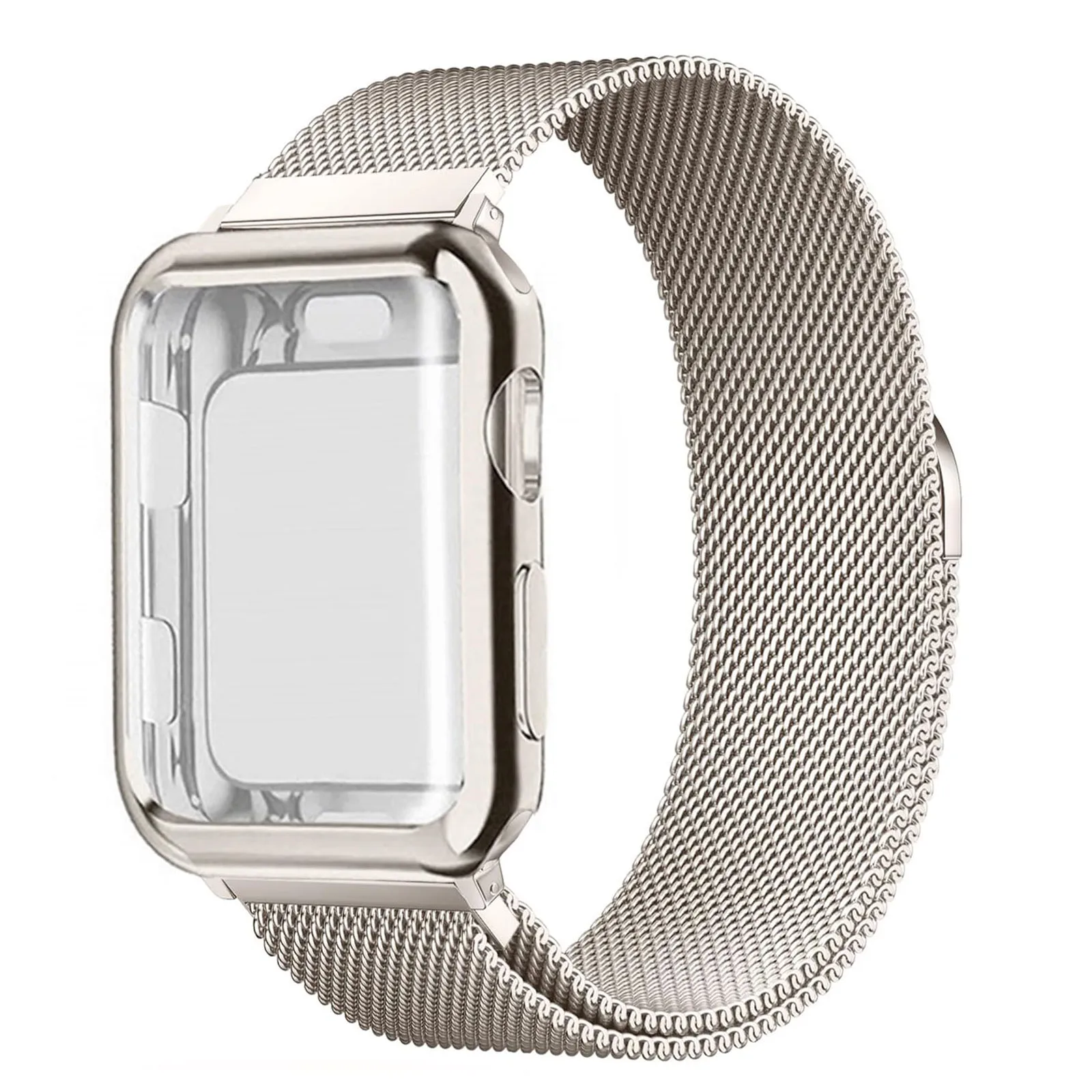 Premium TPU Protective Case with Milanese Loop Bracelet