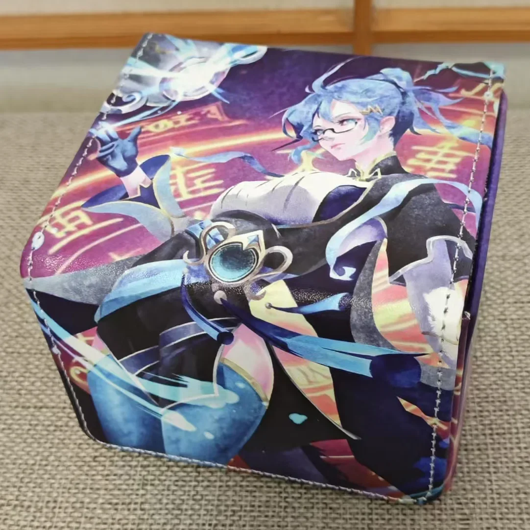 Yugioh Pu Leather Storage Box Dragon Tale Fymena Figure Deck Box