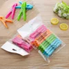 24pcs/48pcs Colorful Plastic Clothespins, Heavy Duty Laundry Clothes Pins Clips With Springs, Air-Drying Clothing Pins Set 4