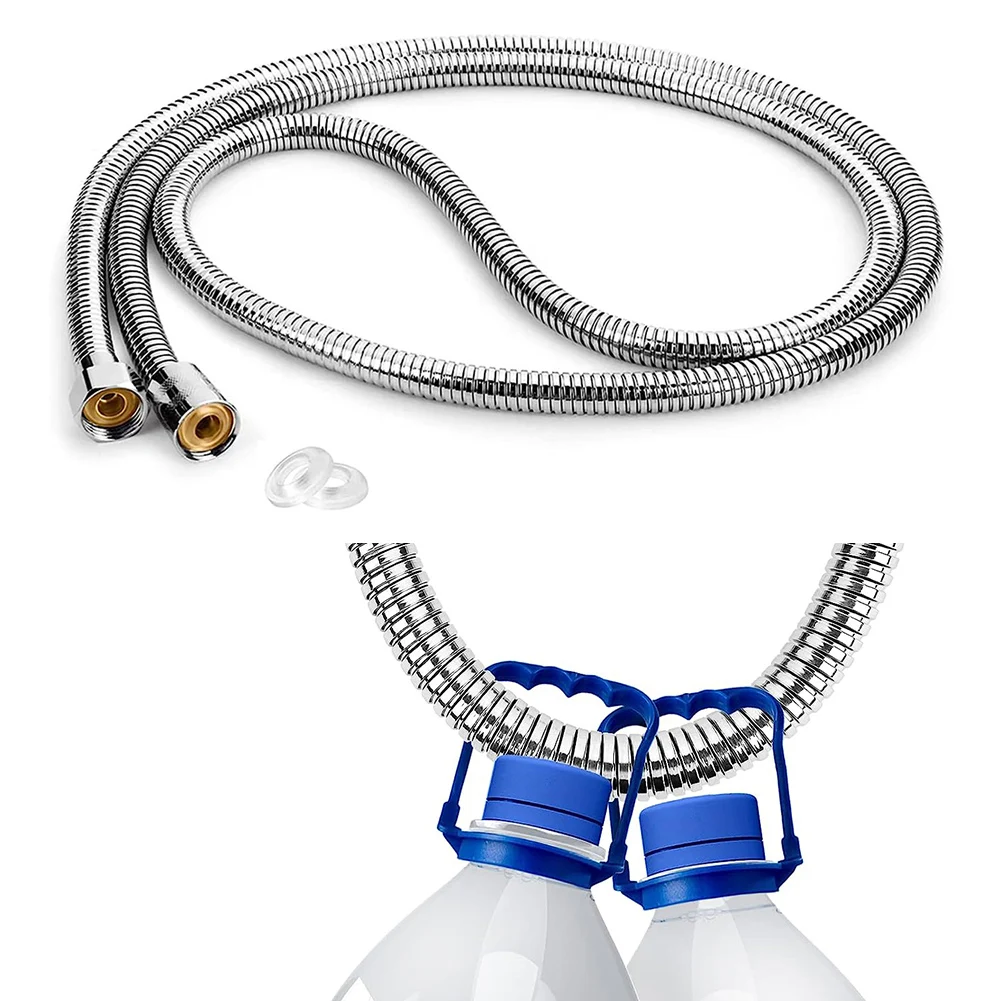 Shower Hose 1.5m Shower Pipe Chrome Stainless Steel Pipe Anti-Kink Leakproof Flexible Cable Bathroom Accessories Plumbing Hose,Water Pipe,Plumbing Supply Hose