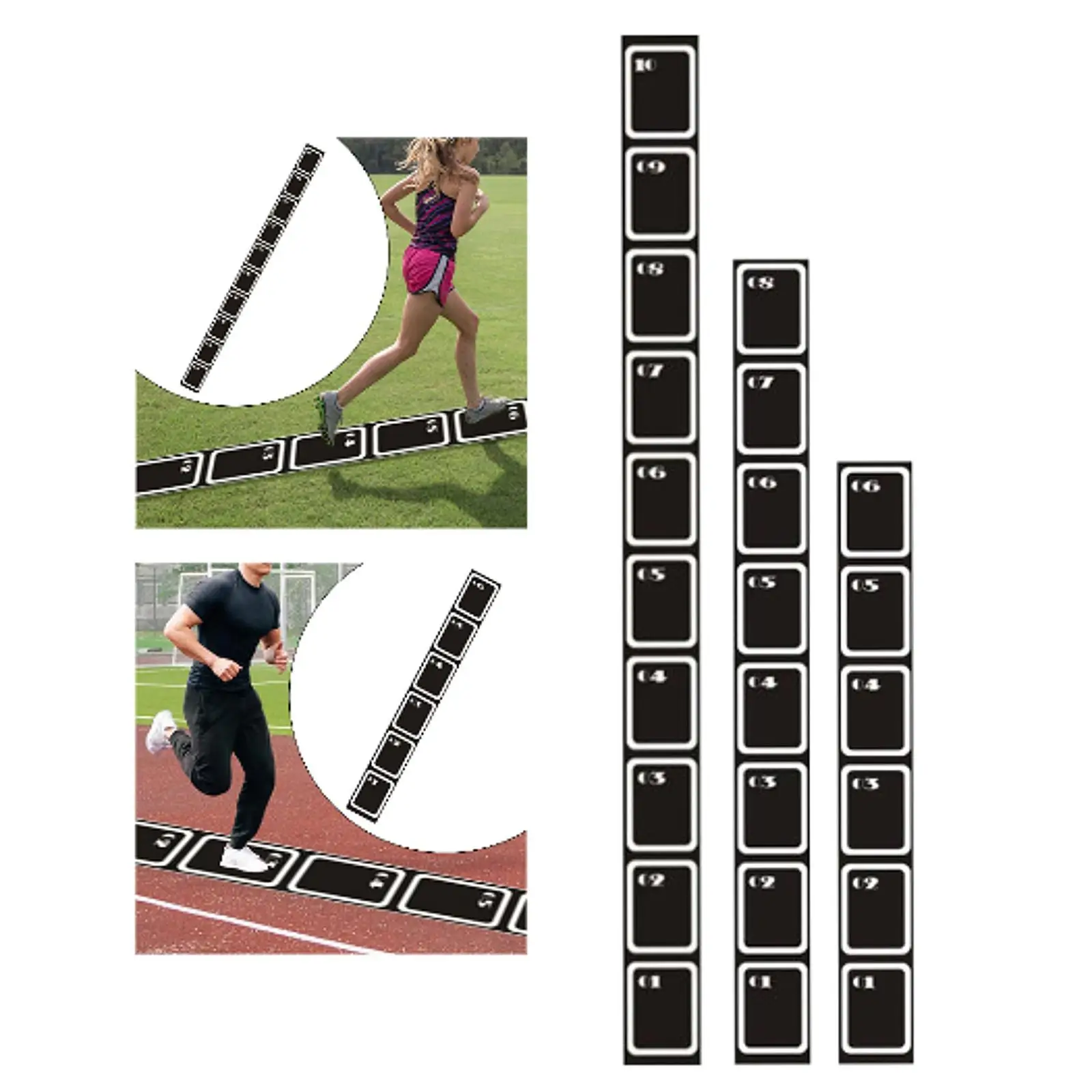 Agility Training Ladder Mat Playground Volleyball Outdoor Soccer Footwork Trainer Improve Speed Skill Strength Balance Power