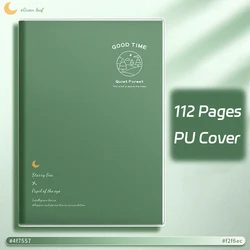 Ombre Green Thick Notebook - Stylish Lay - Flat Design with Waterproof PU Cover & Premium Paper - B5 (1PCS D)