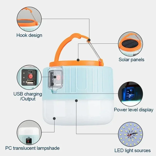 LED Camping Lantern Power Bank 6