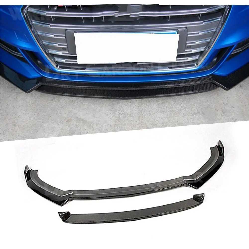 

Carbon Fiber Front Lip Chin Spoiler For Audi Sline S3 Sedan Not A3 Standard 2017-2019 KL Style Bumper Guard