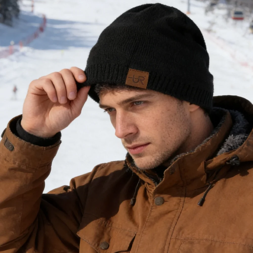 Hot Sale Unisex Winter Hats Solid Color Lightweight Knitted Hat For Men Women Chic Ski Sports Beanie Hat