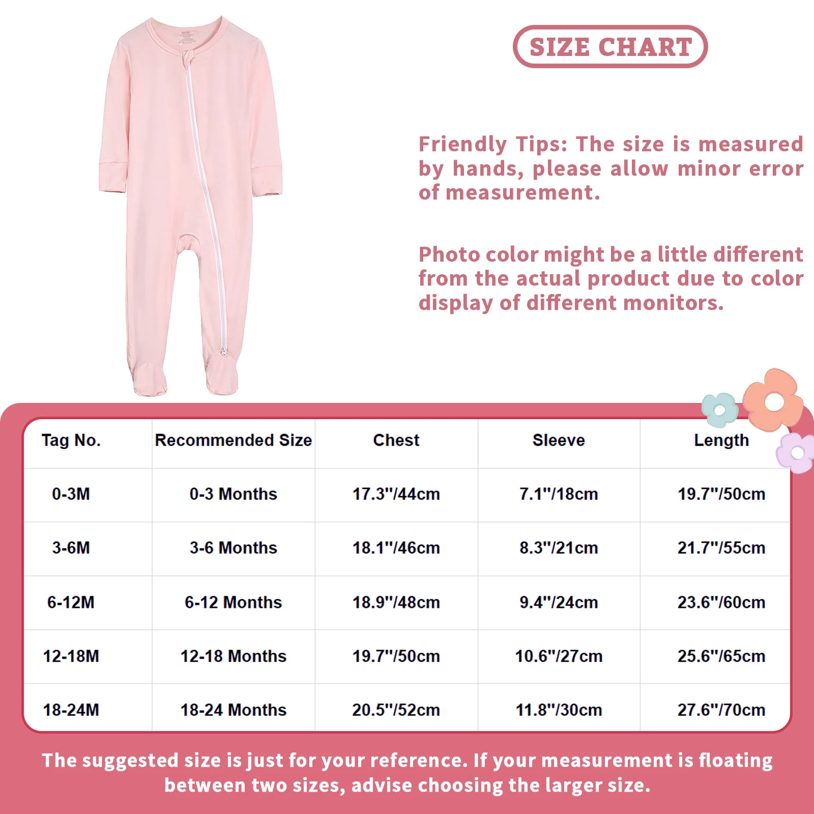 Newborn Baby Unisex Casual Romper Bamboo Viscose Footed Pajamas Toddler Long Sleeve Front Slant Zipper One-Piece Footies images - 6