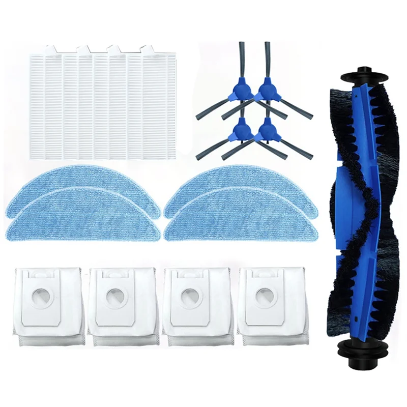 B59B-Main Brush Dust Bags Heap Filter Side Bush Replacement Parts Plastic For Cecotec Conga 2290 Ultra 05661 Robotic  Vacuum Cle