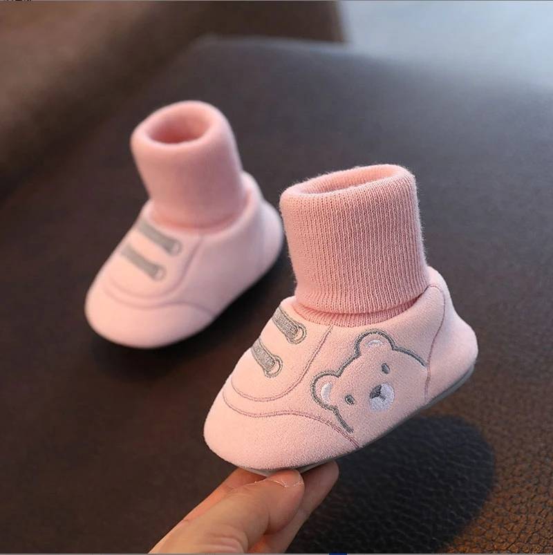Baby Shoes Autumn and Winter and Socks Cotton for Warmth Non Slip Walking Shoes for Boys Girls Newborn Kids baby shoes
