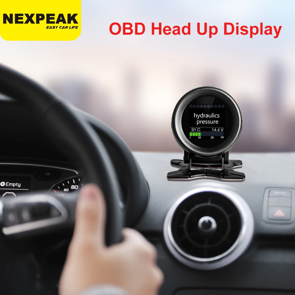 NEXPEAK Automobile On-board Computer Car Digital OBD 2 Computer Display Speed Fuel Consumption Temperature Gauge OBD2 Scanner