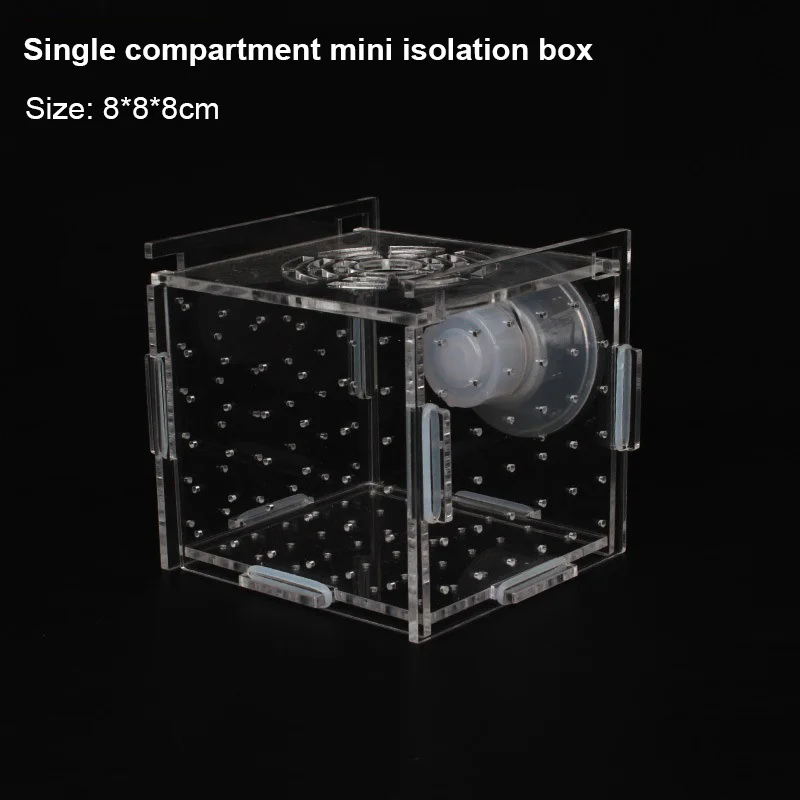 Fish Tank Breeder Box Aquarium Isolation Box Small Fry Incubator Breeding Acrylic Single Double Multi Grid