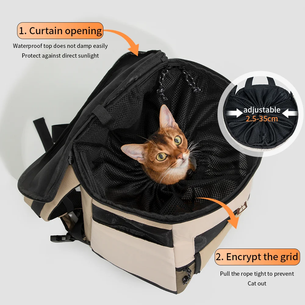 Puppy Kitten Travel Chest Sling Bag Pet Front And Back Bag Cat Dog Carrier Breathable Canvas Portable Backpack