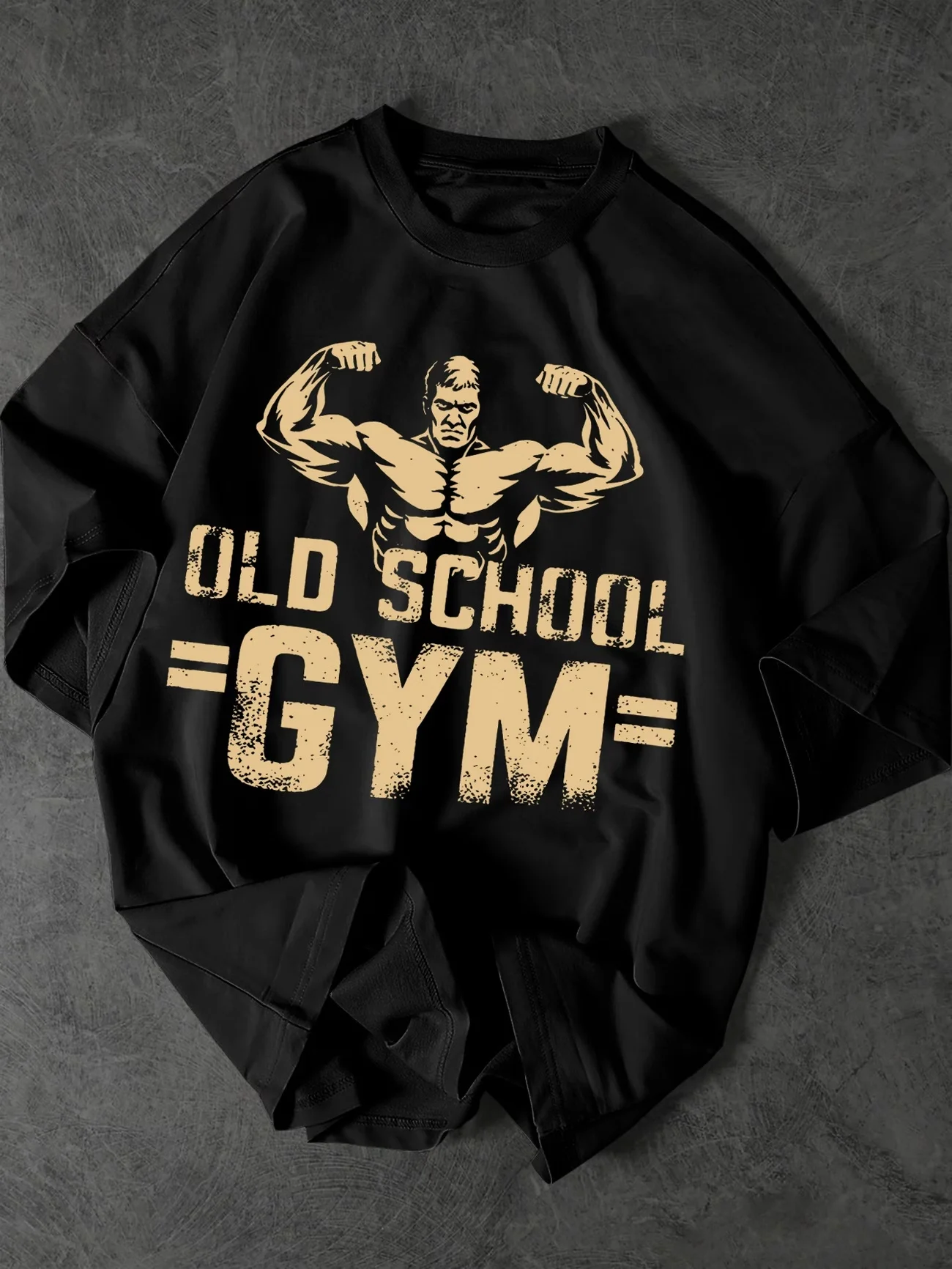 Vintage Gym Aesthetic Oversized Cotton T-Shirt