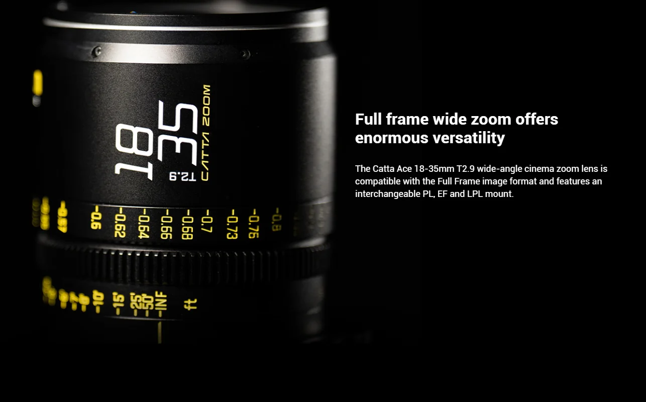 DZOFilm Catta Ace FF 18-35mm 35-80mm 70-135mm Cinema